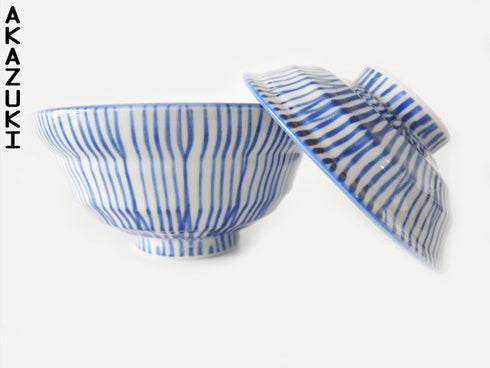 Shima Donburi bowls with lids x2